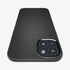 ACS04813 - iPhone 14 Pro Max Case Liquid Air in matte black showing the back
